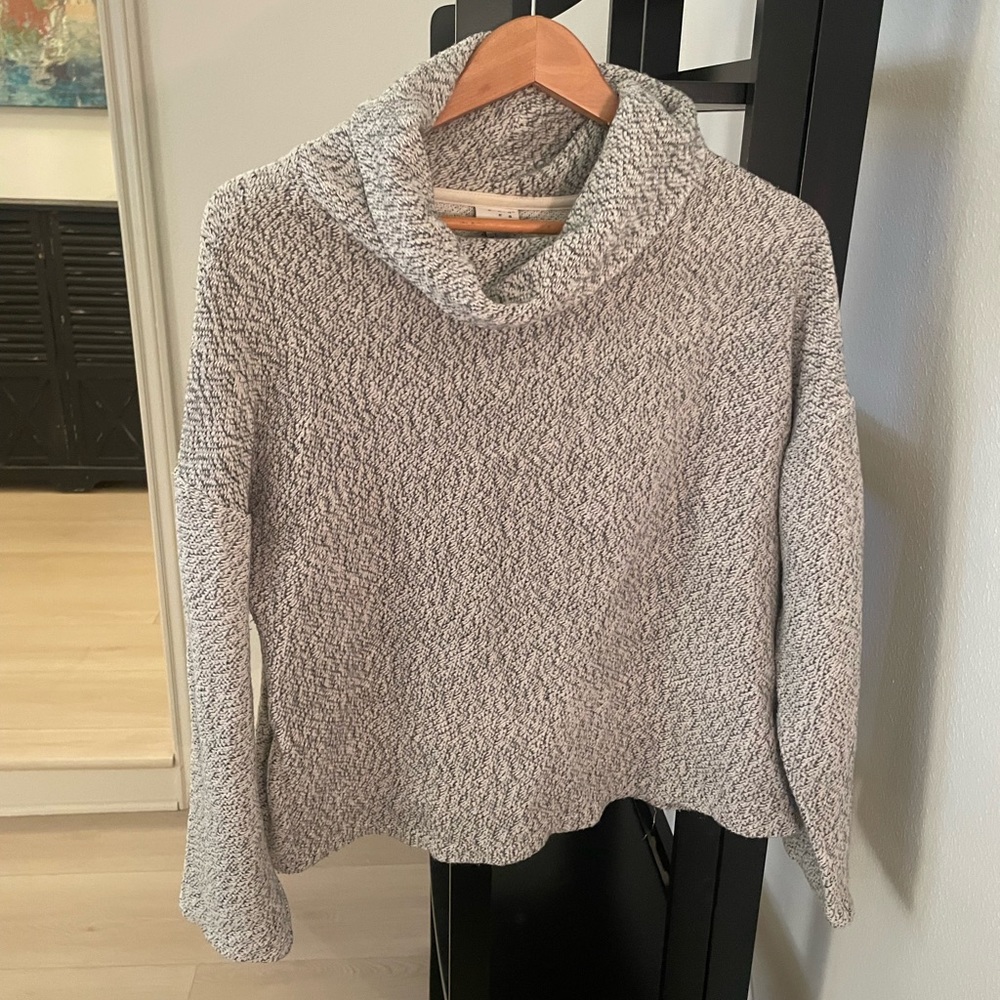 Grey Turtleneck Sweater